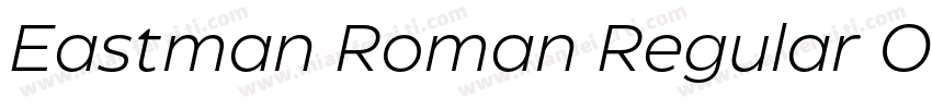 Eastman Roman Regular Offset字体转换